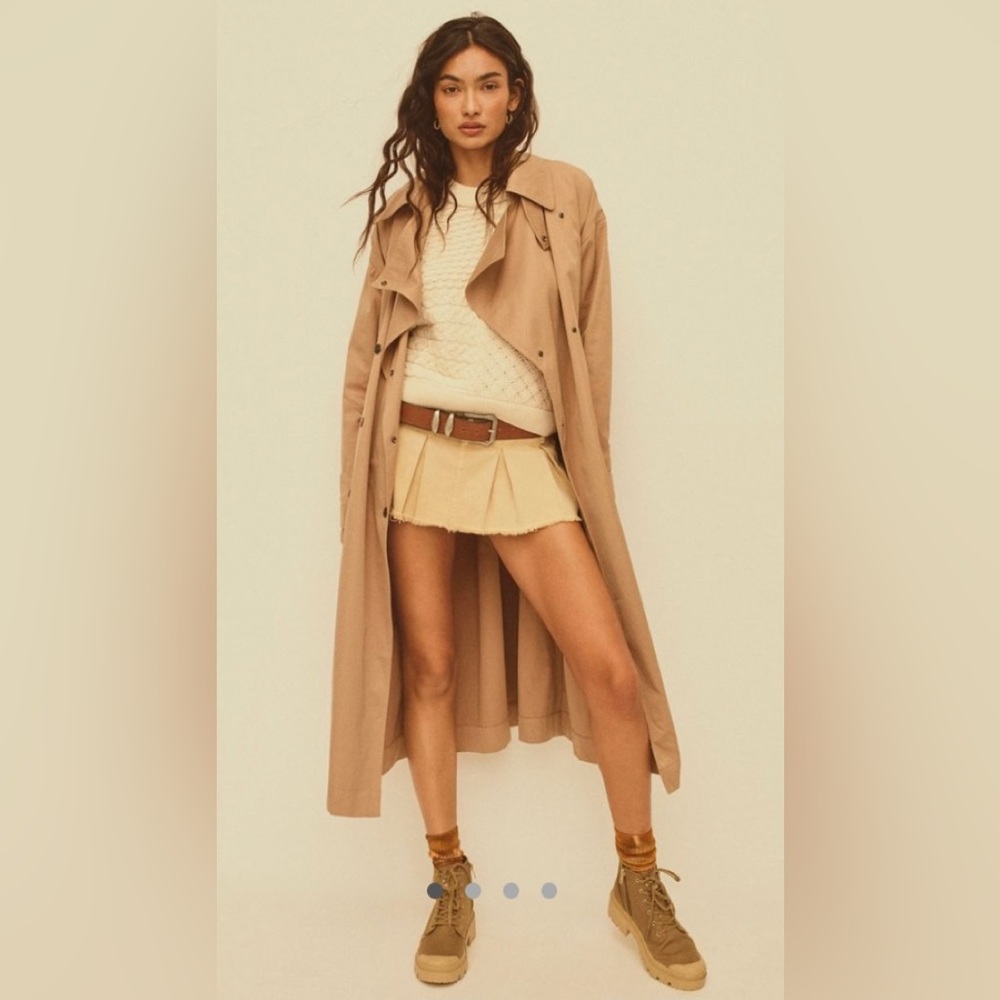 Free People Micro Mini Skort Sand Sable 6